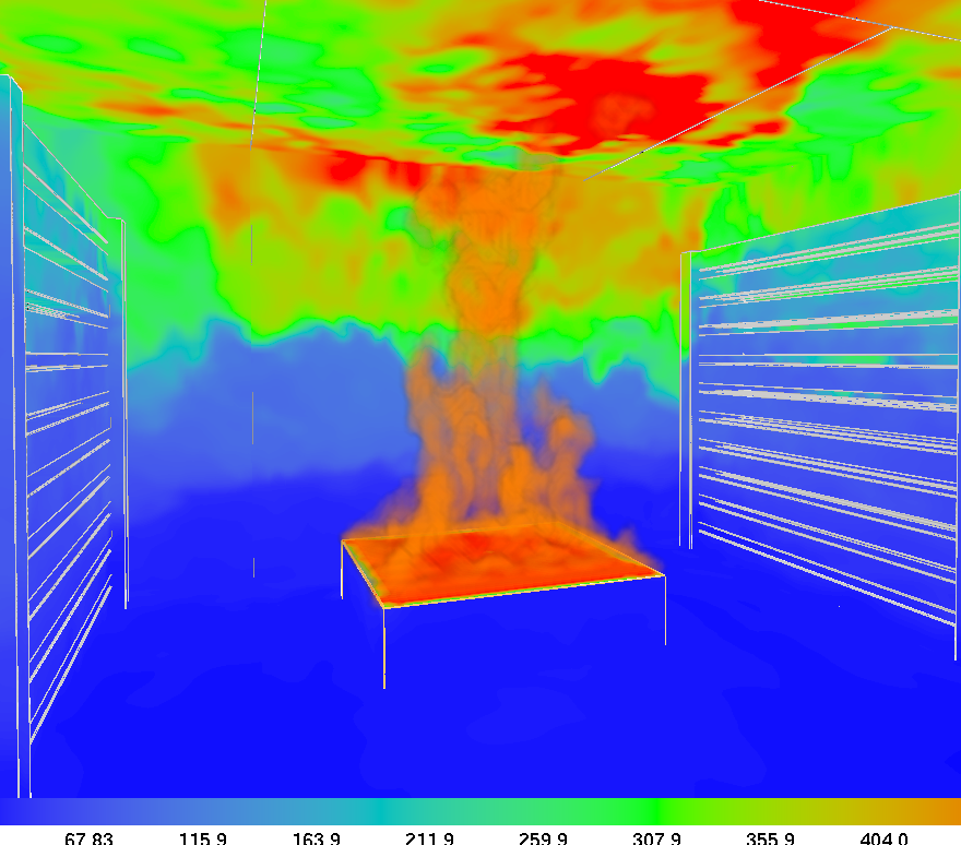 BR18 i Pyrosim udviklet af Thunderhead Engineering